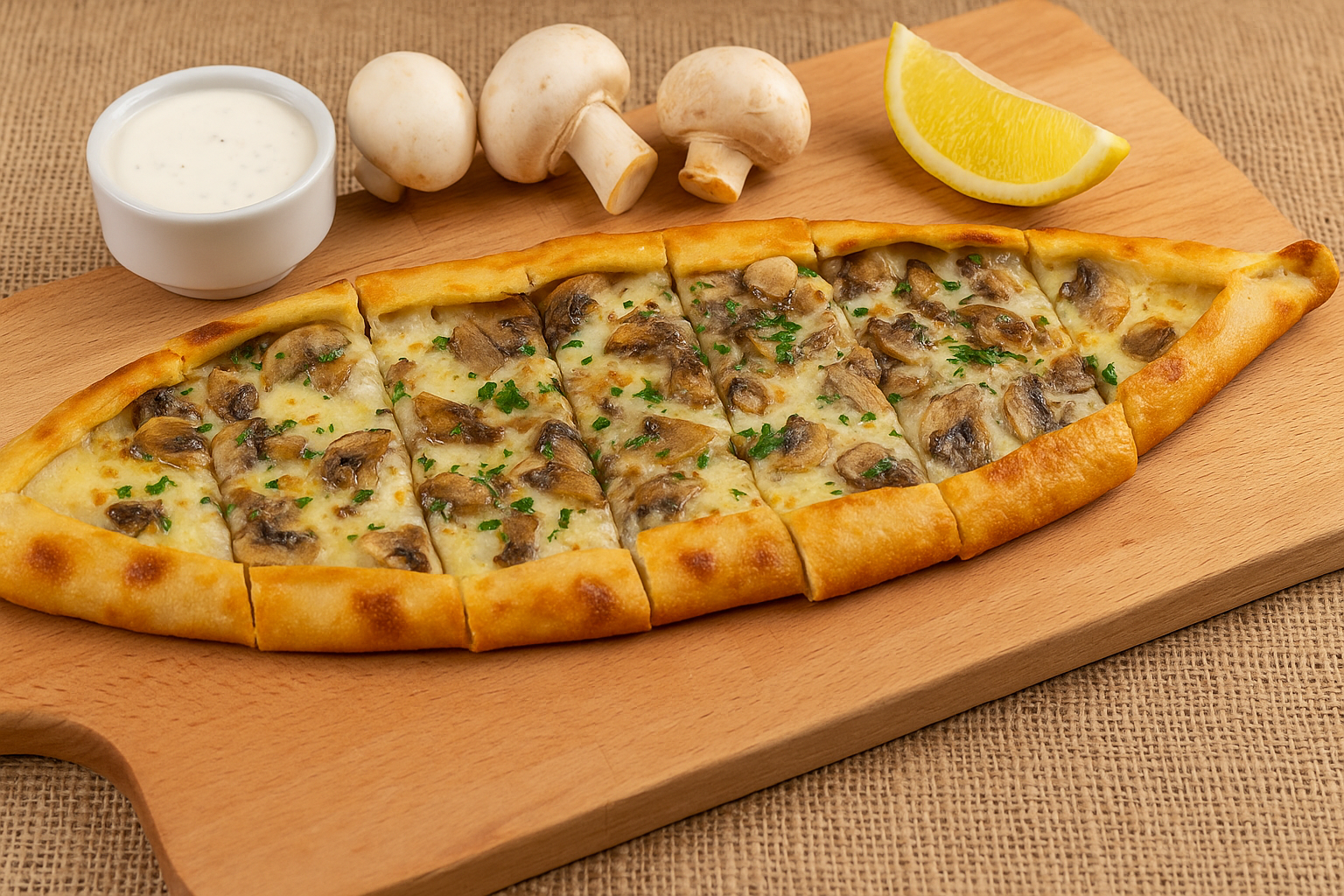 Kaşarlı & Mantarlı Pide